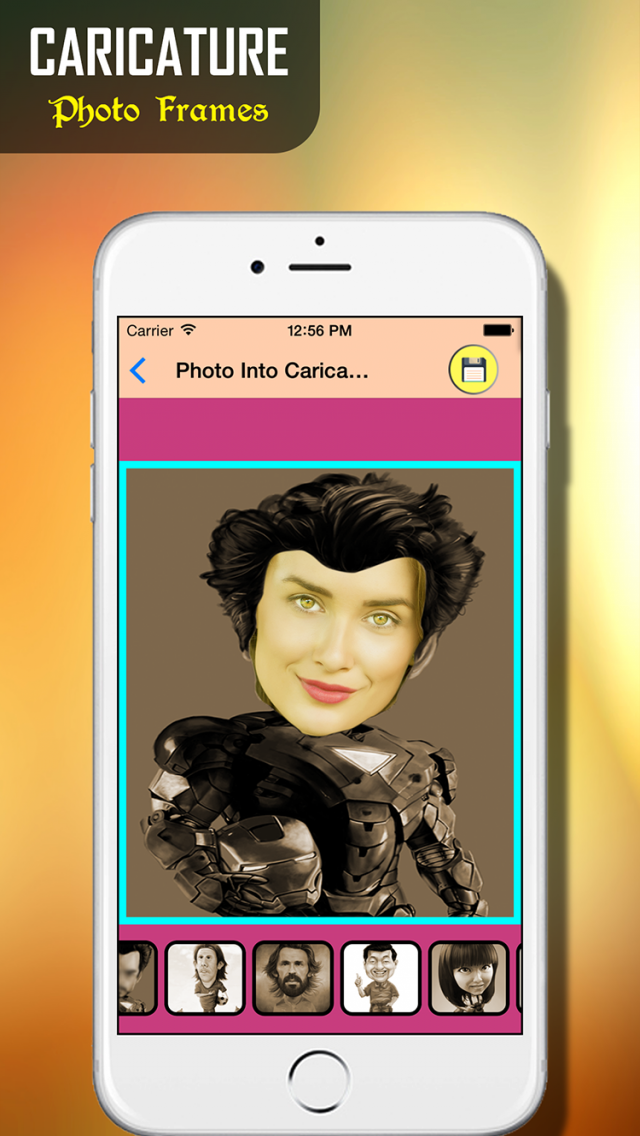 Face Caricature Cartoon Photo Insta Cartoon Maker for your Pictures App for iPhone New iPhone